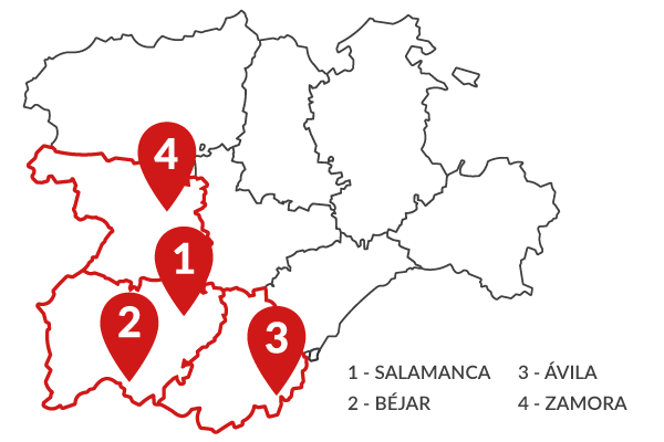 Mapa de Castilla y León